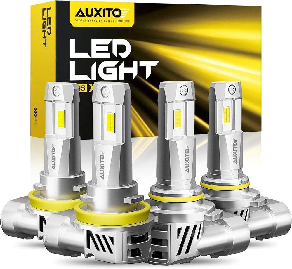 AUXITO 2025 𝟗𝟎𝟎𝟓 𝐇𝟏𝟏 Fog Lights, 𝟔𝟎𝟎𝟎𝟎𝐋𝐌 Super Bright HB3 H8/H9 Fog Bulbs, Re...