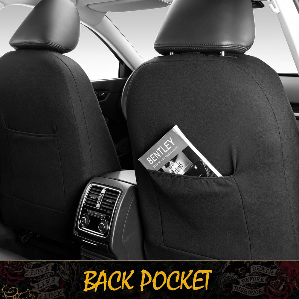 ED HARDY Car Seat Covers, Pink Soft Short Plush & Silver Diamond Graphic