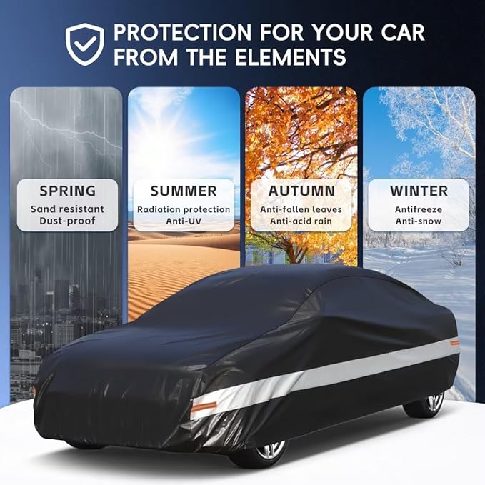 Holhtly Car Cover Custom Fit for Dodge Charger， Car Covers for Automobiles All