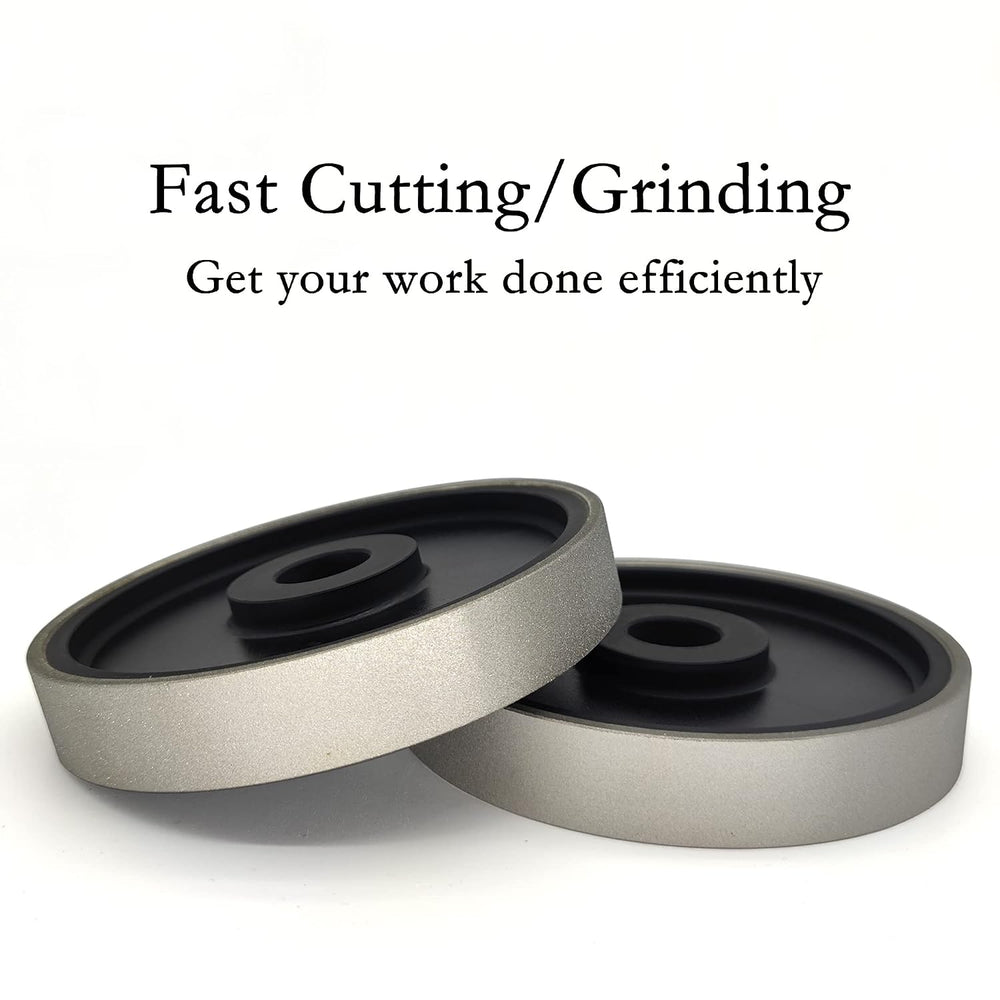 6 Inch Diamond Lapidary Jewelry Grinding Wheel 600 Grit, 1" Arbor