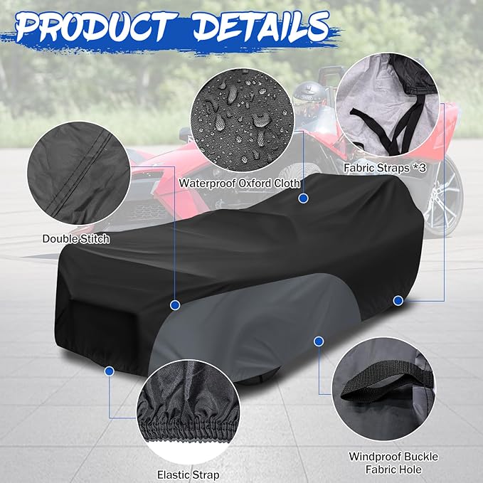 Polaris Slingshot Cover, Waterproof Windproof Sunproof Outdoor Protection