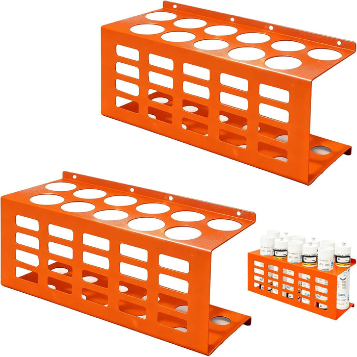 2 Pack Metal Wall Mount Caulking Tube Holder Rack, Orange