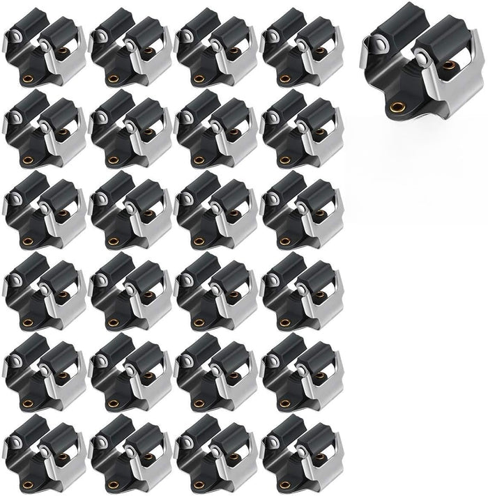 3-H Mop and Broom Holder Wall Mount 25 Pack, Broom Hanger Wall Mount