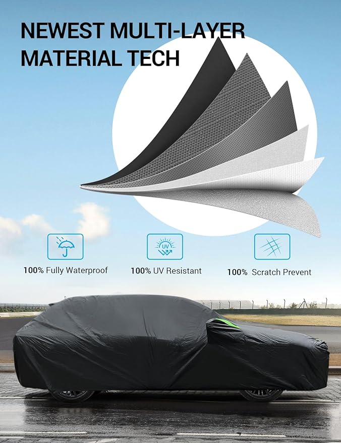 Proadsy 2025 Upgrade Car Cover for Nissan Rogue 2020-2024 2025, Waterproof All