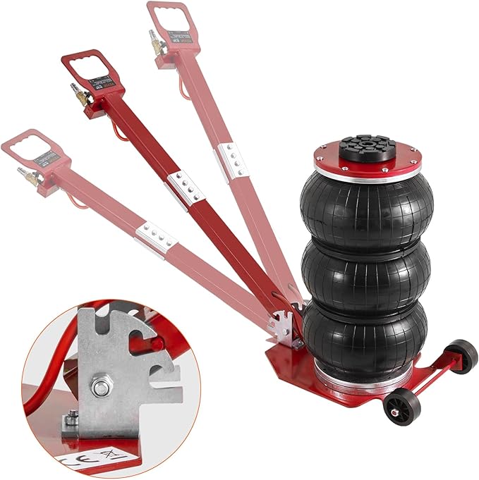VEVOR Air Jack, 3 Ton/6600 lbs Triple Bag Air Jack, Air Bag Jack Lift Range