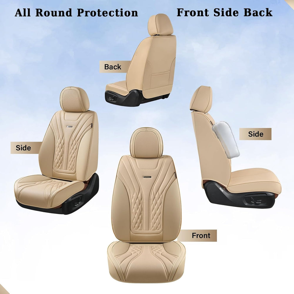 Coverado Car Seat Covers Full Set, 5 Seats Front Seat Cover and Back Seat Cov...
