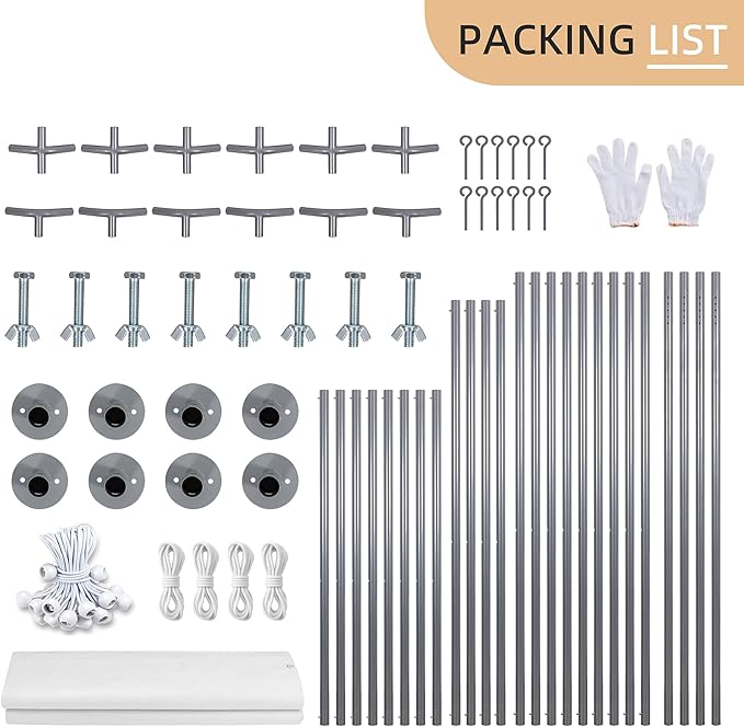JY QAQA Carport, 12x20 FT Heavy Duty Carport