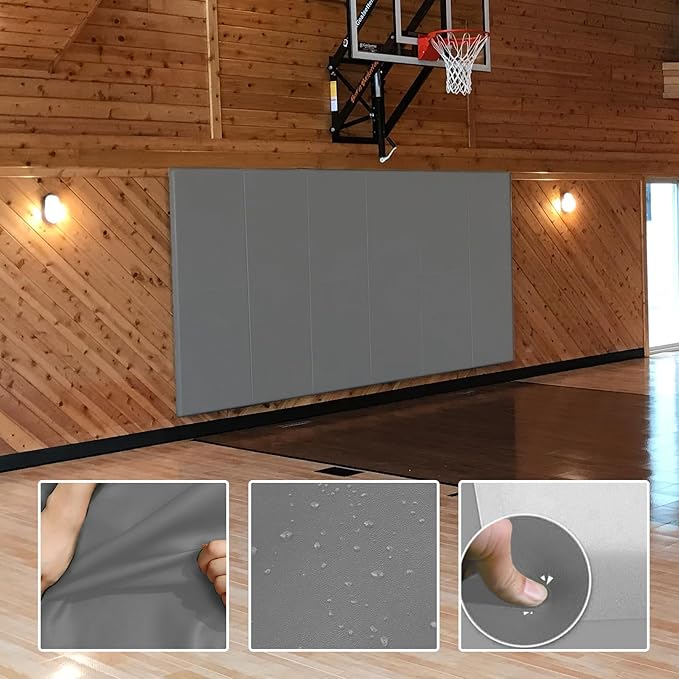 PROGOAL 2"/4" Thick Foam Protection Wall Pad，Gym Basketball-Court