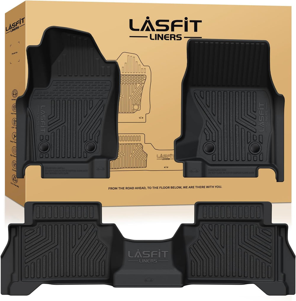 LASFIT Floor Mats for Toyota Tacoma 2024 2025 Double Cab All Weather Floor