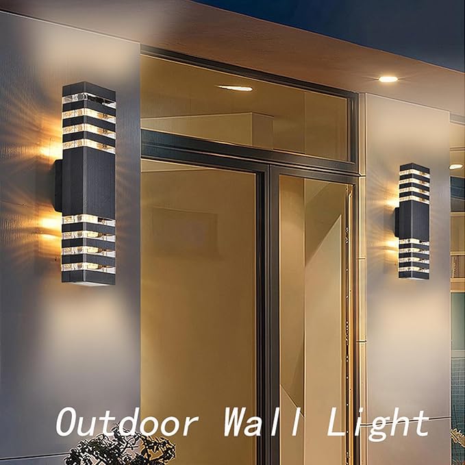 18inch LED Square Up & Down Wall Lights, 24W Outdoor Wall Light 4000K Day...