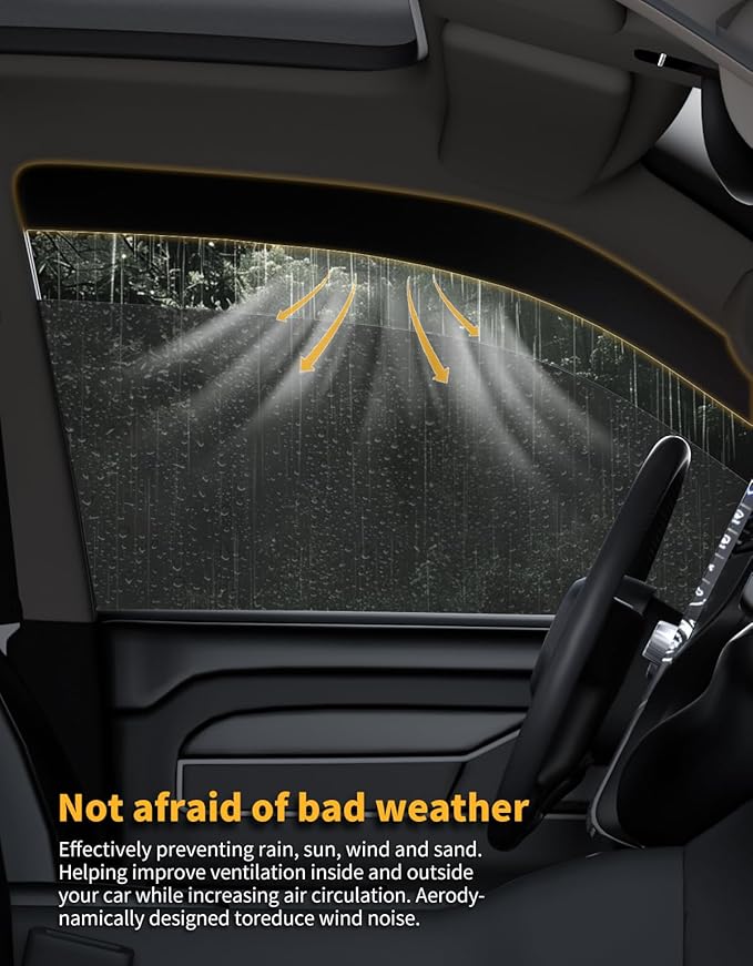 in-Channel Window Rain Guards Fit