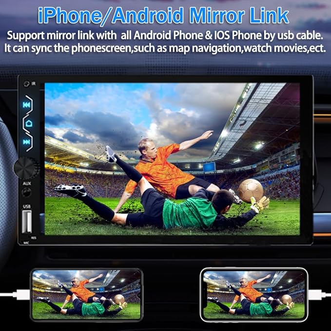 Leadfan Double Din Car Stereo