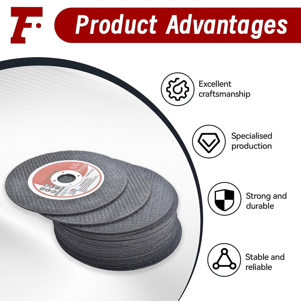 findmall 100 Pack 4" x.040 x5/8" Cut Off Wheel Aluminum Oxide
