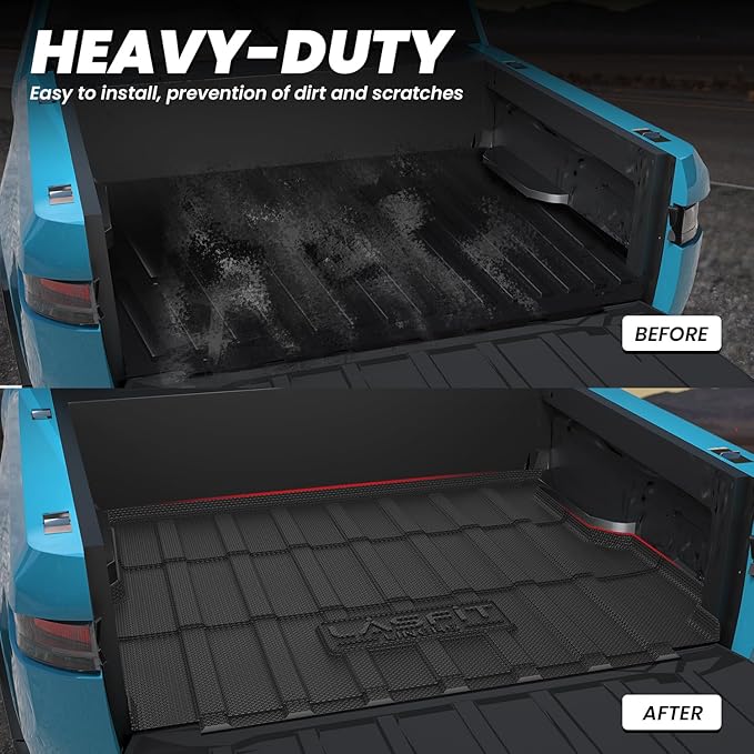 LASFIT Truck Bed Mat Fits for Rivian R1T 2025 2024 2023 2022 Accessories
