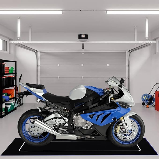 Motorcycle Mat 98 x 31 Inch Garage Floor Rug Washable Parking Mats