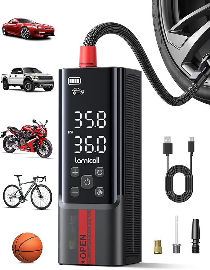 Lamicall Portable Car Tire Inflator