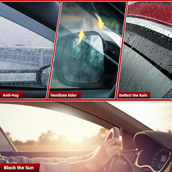 in Channel Rain Guards Fit for Buick Encore 2013-2023/Chevrolet Trax 2014 201...