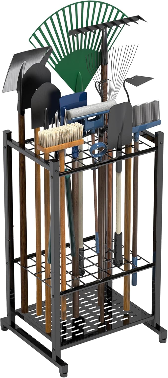 Garden Tool Organizer, Yard Tool Tower Rack