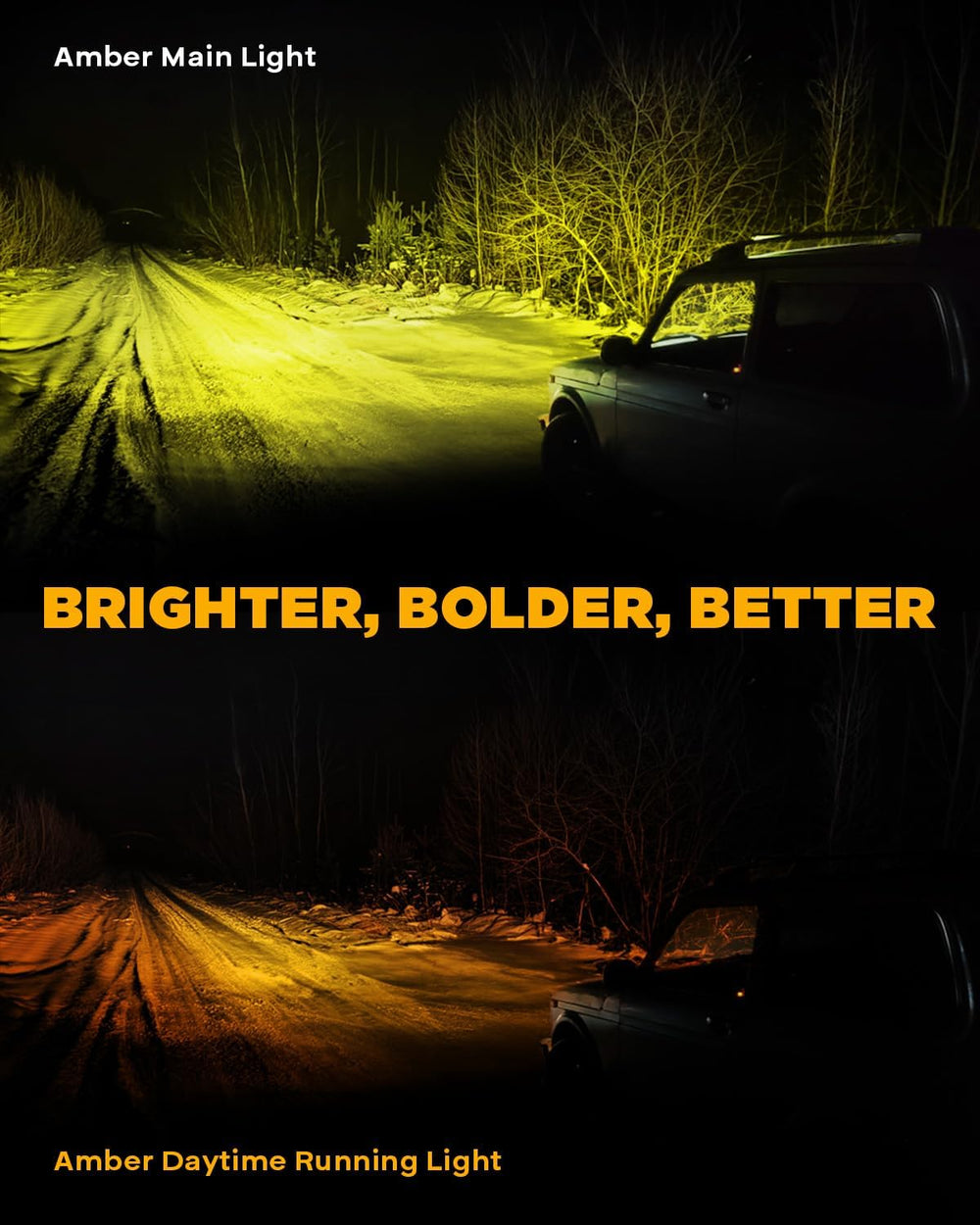 Auxbeam V-Ultra Series 3 Inch Amber Fog Light Pods Round Offroad Lights