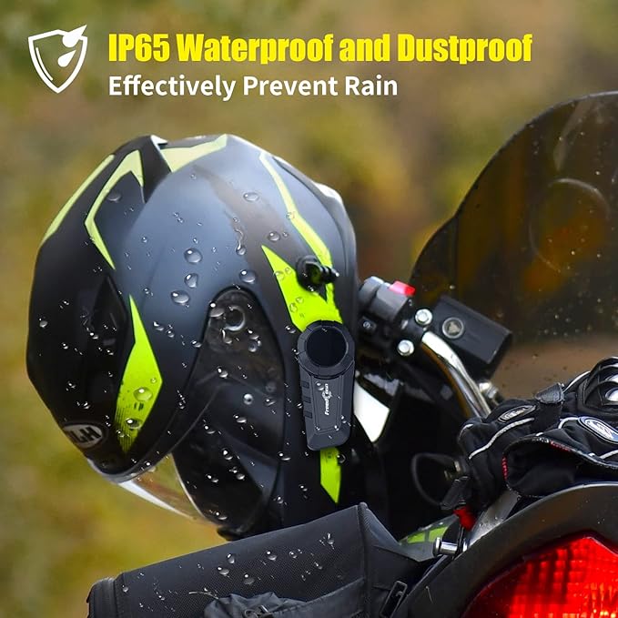 FreedConn KY PRO Motorcycle Helmet Bluetooth Headset, Motorcycle Communicatio...