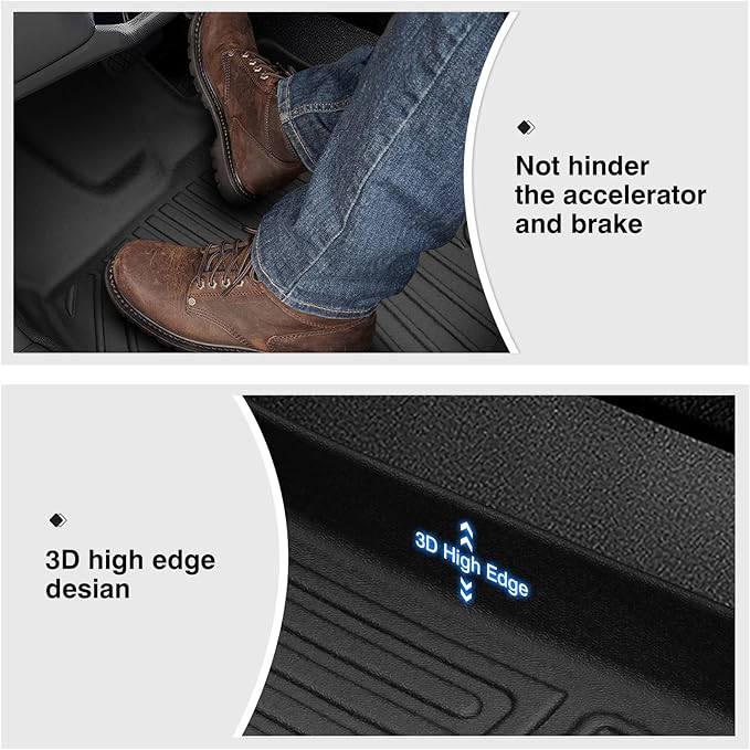 Powerty Floor Mats for 2024 2025 Chevrolet/Chevy Trax Accessories All Weather