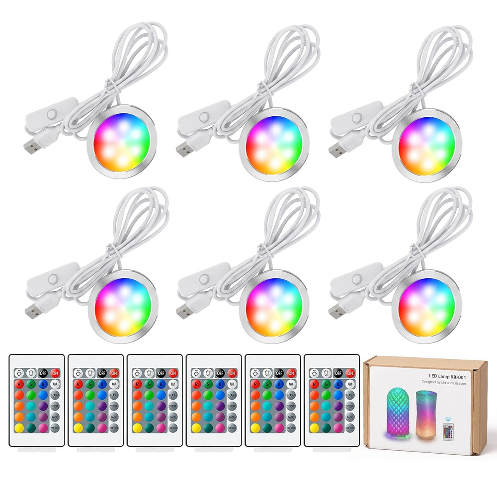 6-Pack RGB LED Lamp Kit 001 for Bambu Lab H2D/A1/A1mini/P1S/P1P/X1C