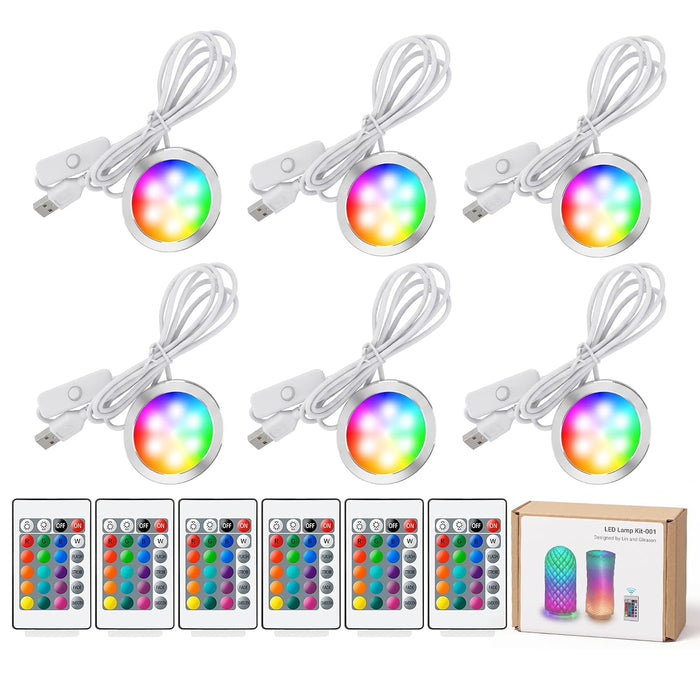 6-Pack RGB LED Lamp Kit 001 for Bambu Lab H2D/A1/A1mini/P1S/P1P/X1C