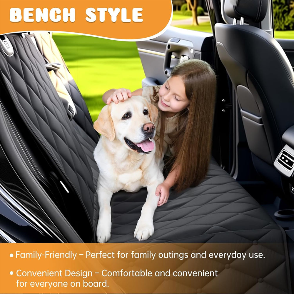 Dog Car Seat Cover for Back Seat 100% Waterproof, Long-Lasting and Soft Nonsl...