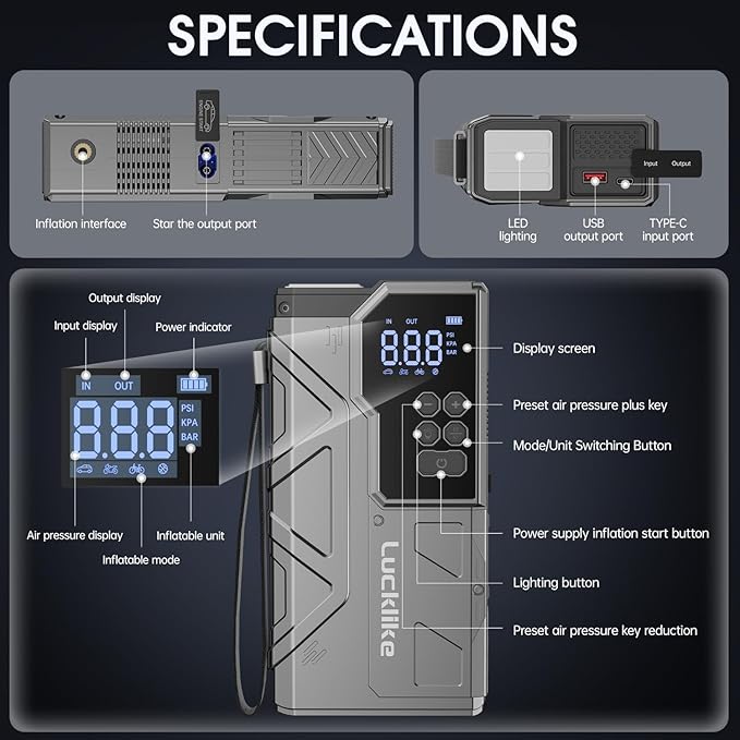 【New】 Lucklike Jump Starter