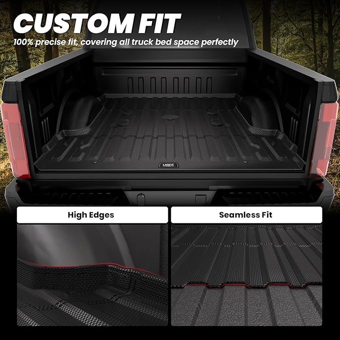 LASFIT Bed Mat 6.75ft for Ford F250 F350 F450 2017-2026 Super Duty 81.9"...