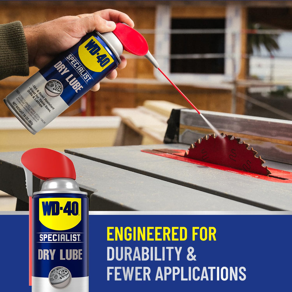 WD-40 Specialist Dry Lube with Smart Straw, Lubricant for Corrosion Protectio...