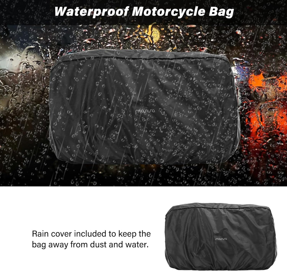 MOSISO Motorcycle Tail Bag with Expandable Capacity 32L-48L, Motorcycle Rear ...