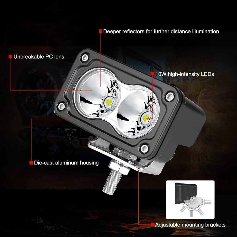 LED Pods 3 Inch Driving Light Bar Pod Off-road Spot Light