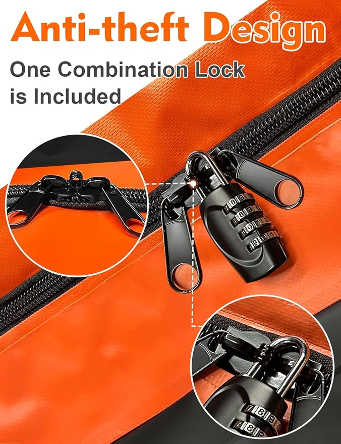 FIVKLEMNZ 30 Cubic Car Rooftop Cargo Carrier Roof Bag Waterproof