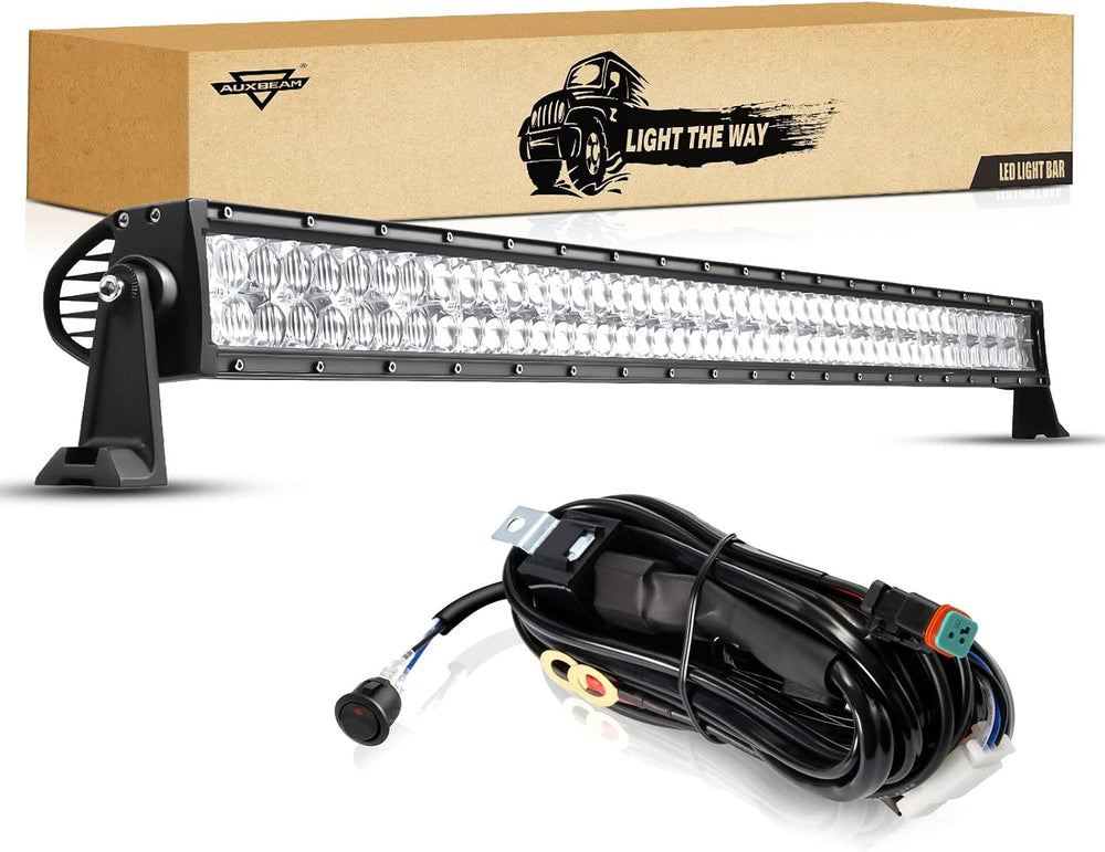 Auxbeam 5D Series 50 Inch LED Light Bar, 288W Off Road Driving Work Light