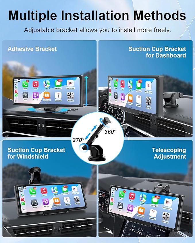 Carplay Screen for Car, 10.26’’ HD Wireless Apple Carplay & Android Auto ...