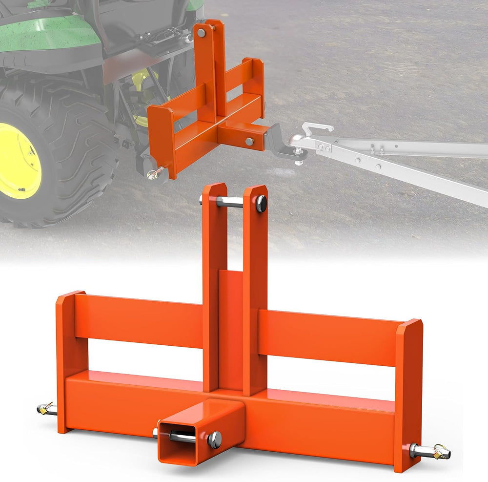 YINTATECH 3 Point Hitch Receiver with Suitcase Weight Brackets Category 1