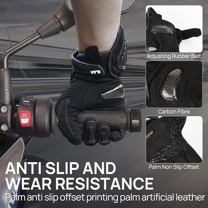ILM Motorcycle Gloves for Men and Women Touchscreen Riding Gloves Motorbike