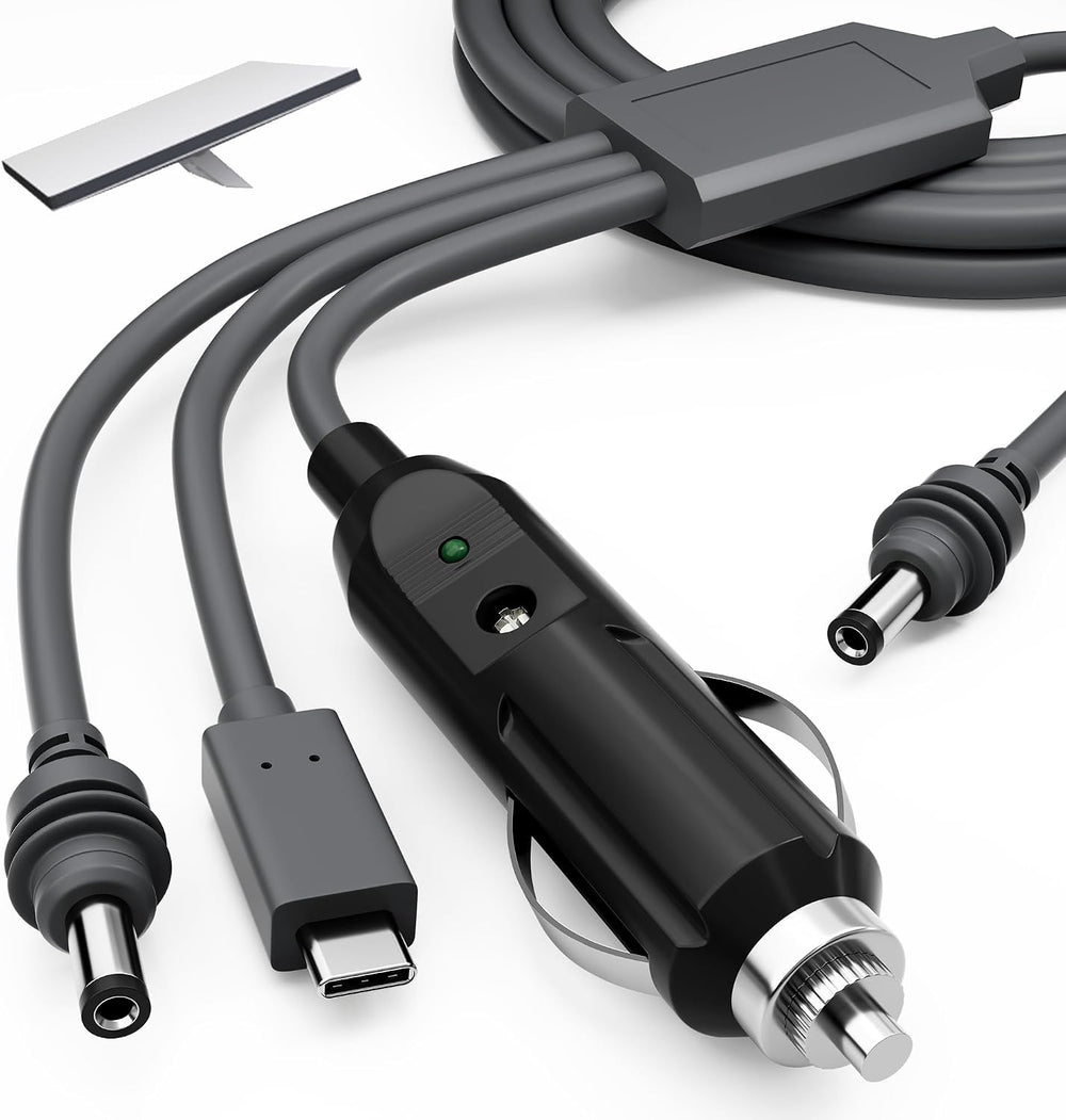Starlink Mini 3-in-1 DC Power Cable 16FT, USB-C 12-24V Cigarette Lighter Plug...
