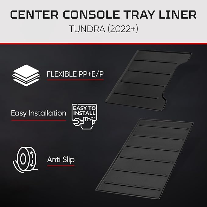 AJT DESIGN Center Console Organizer Tray Liner Compatible