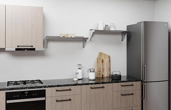 AmGood 30" Long X 10" Deep Stainless Steel Wall Shelf | NSF Certifi...