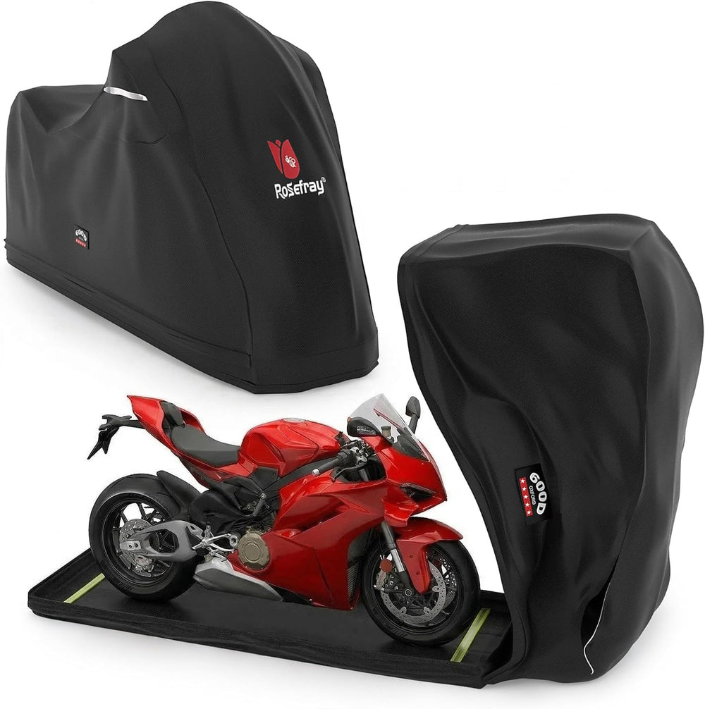 Full Enclosed Motorcycle Cover,600D Waterproof Motorcycle Cover Outdoor/Indoo...