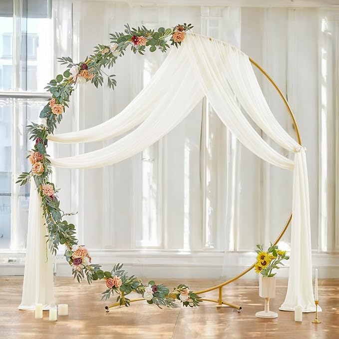 MDS Halloween Chiffon Draping Fabric - 2 Panel, 30" Wide x 30ft Long - S...