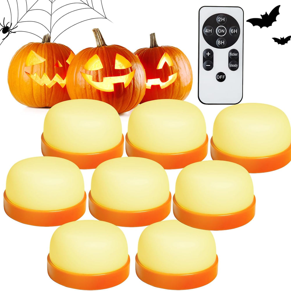 Halloween Pumpkin Lights, LED Pumpkin Lights with Remote and Timer