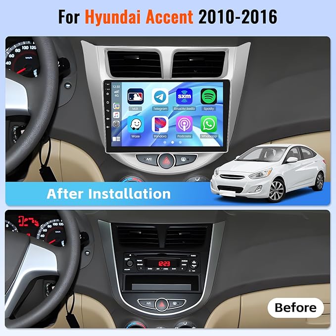 Android 15 Car Stereo for Hyundai Accent 2010-2016
