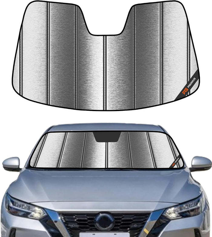 Pigenius Windshield Sunshade for Nissan Sentra 2020-2025 Custom Front Window Shade - Metallic