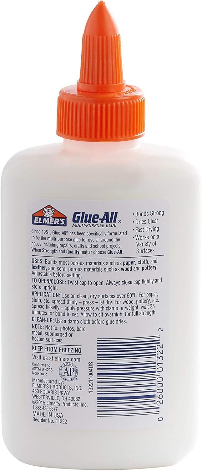 Elmer's Glue-All, Multi-Purpose Liquid Glue, 4oz, 12 Count - #1 Teacher B...