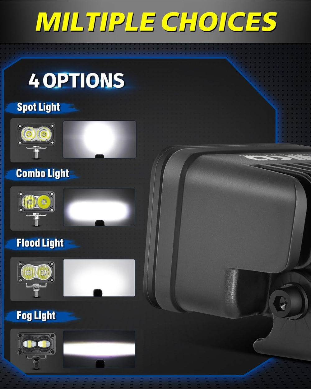 SAE LED Fog Lights 3 Inch 40W CREE LED DOT Approved Fog Lights