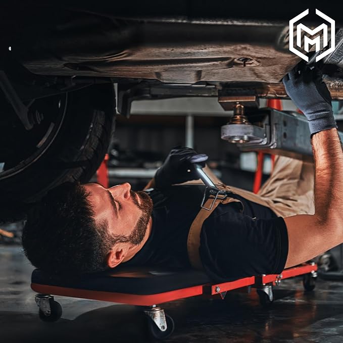 M-AUTO Heavy-Duty Convertible Mechanic Creeper, Z-Creeper 2-in-1 Creeper and