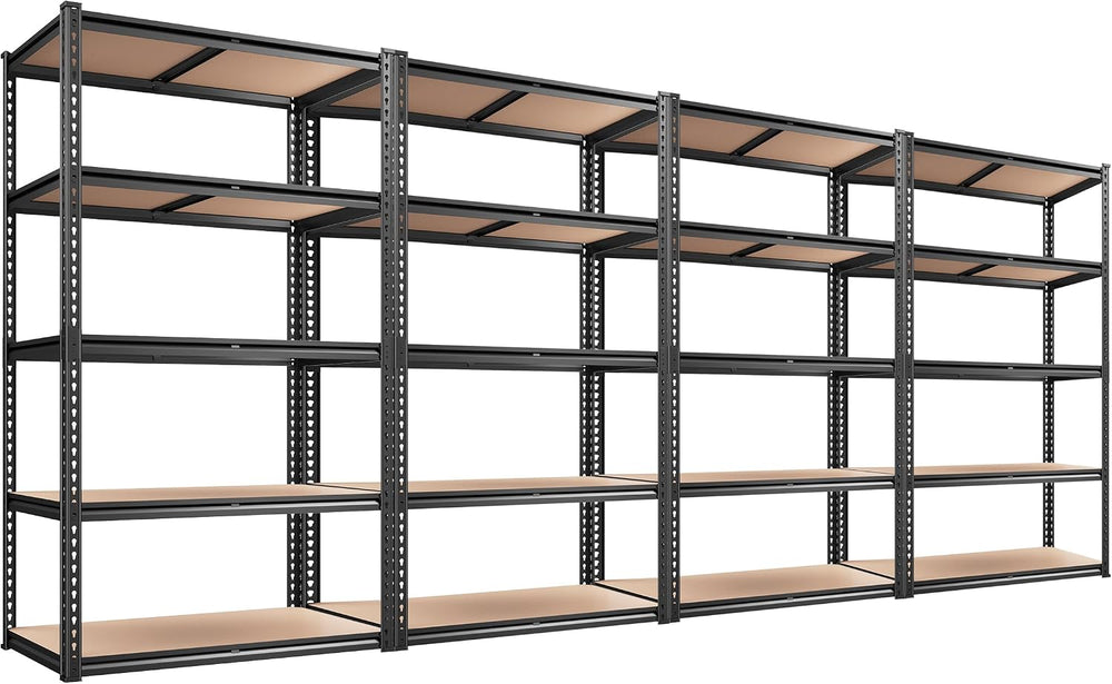 REIBII 2020LBS Storage Shelves 5 Tier Garage Shelving Heavy Duty, Adjustable ...
